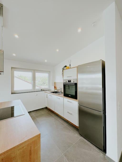 Apartment 100 Qm Im Weindorf - Balkon/Garage Aspisheim Exteriör bild