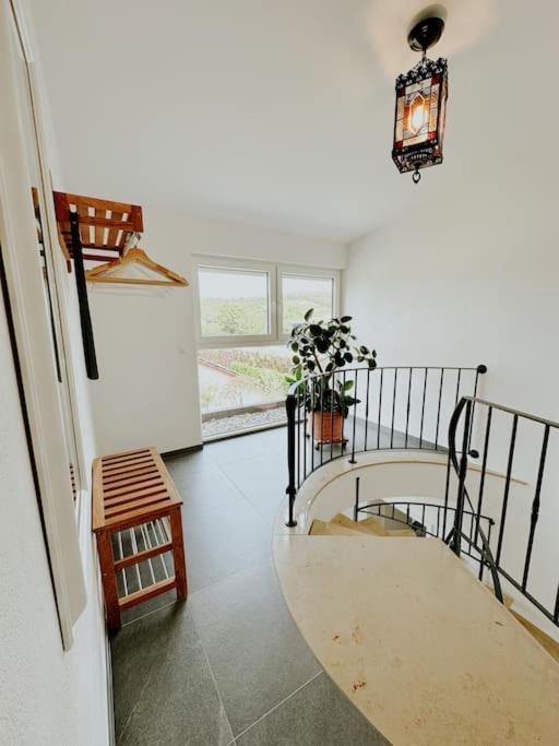 Apartment 100 Qm Im Weindorf - Balkon/Garage Aspisheim Exteriör bild