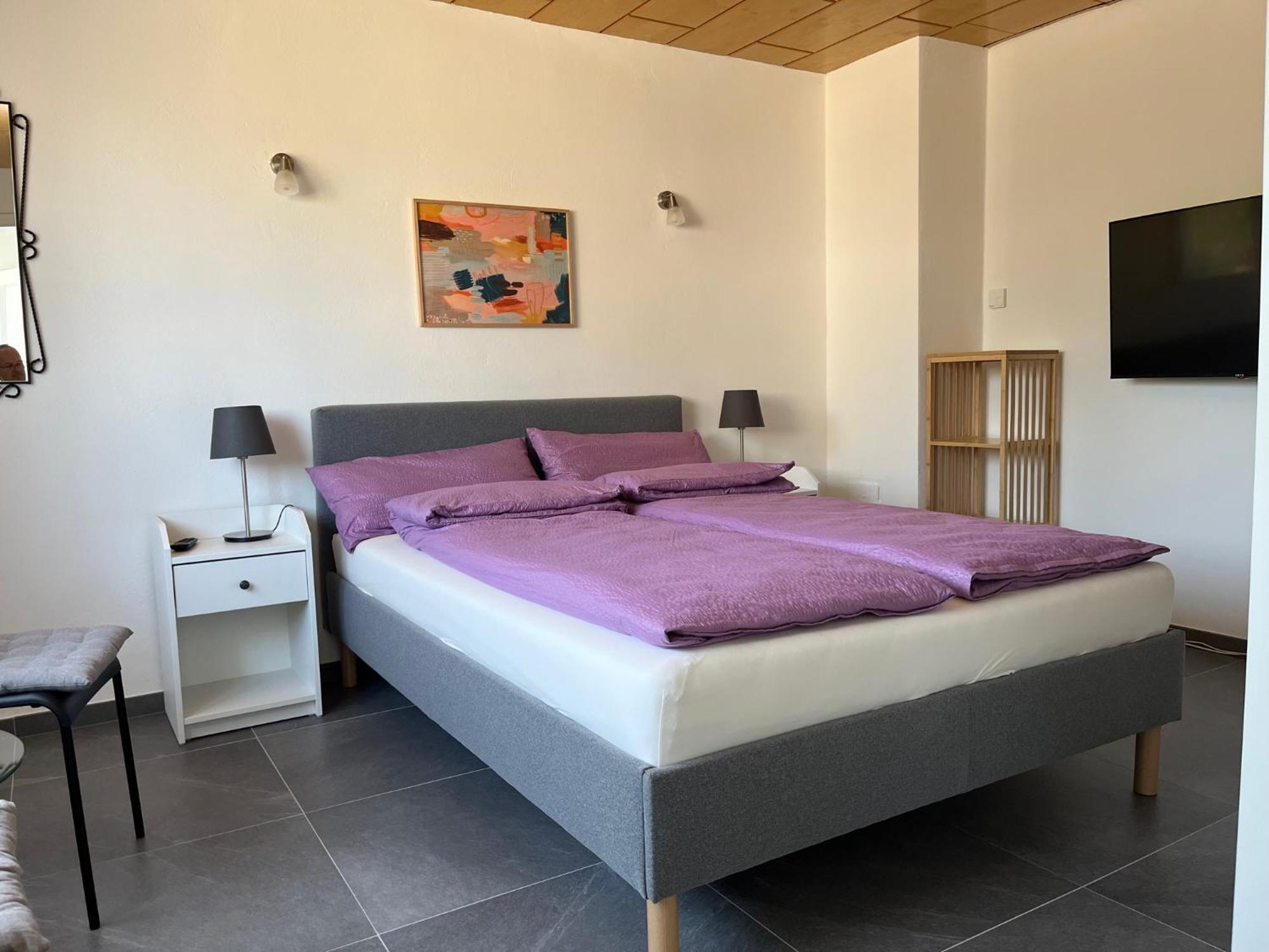 Apartment 100 Qm Im Weindorf - Balkon/Garage Aspisheim Exteriör bild